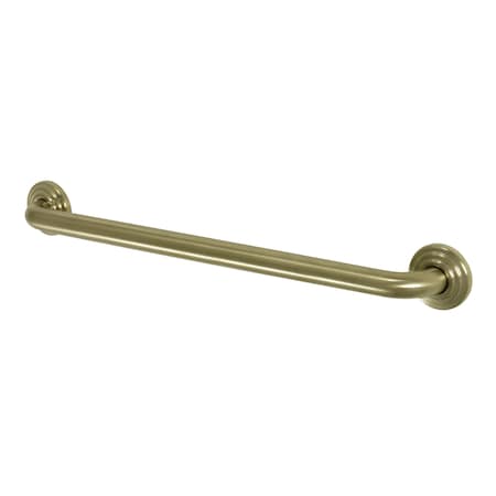 Restoration Contemporary Grab Bar, 27-1/16" L, 17 ga. Brass, Brushed Brass DR314247